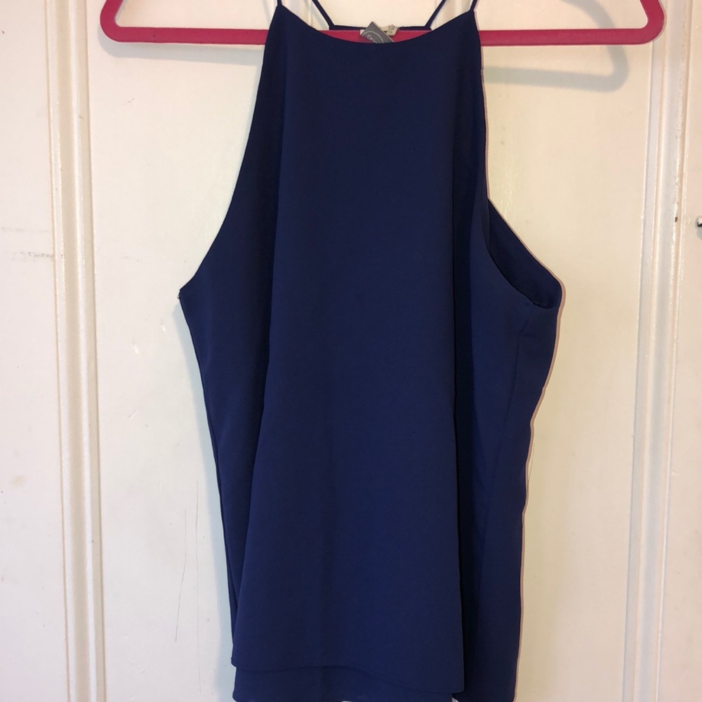 Blue Halter Tank